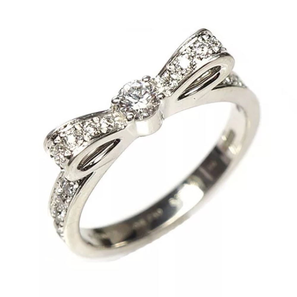 Chanel bow ring ruban 18k white gold w/ diamonds - Picture 1 of 3